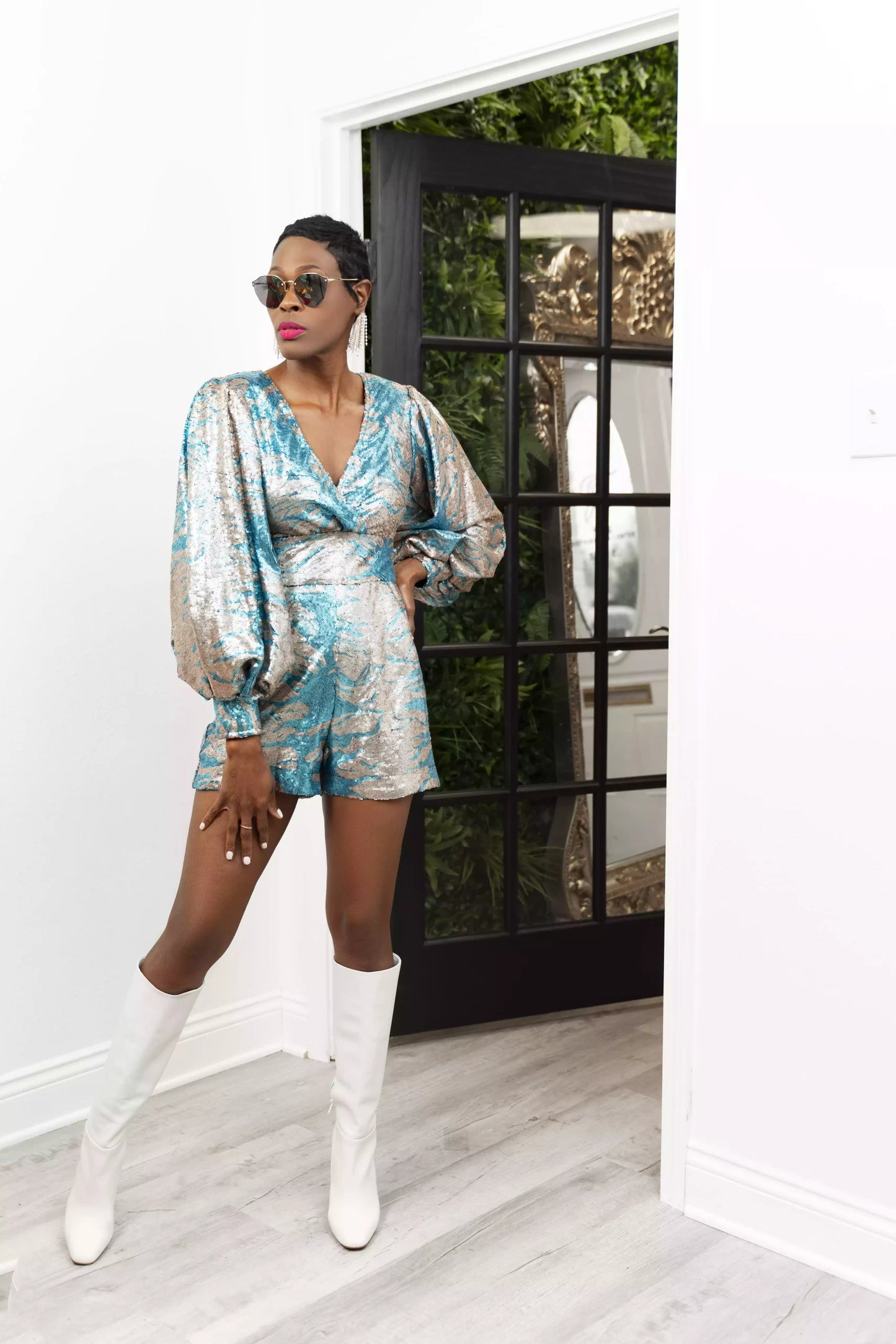 Fancy Romper Turquoise image 2