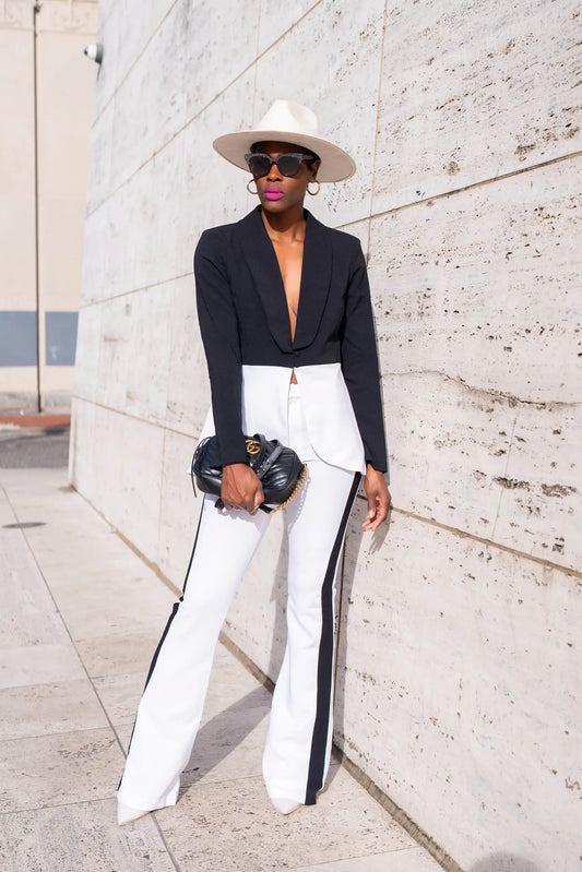 Colored Block Pant Suit image 0