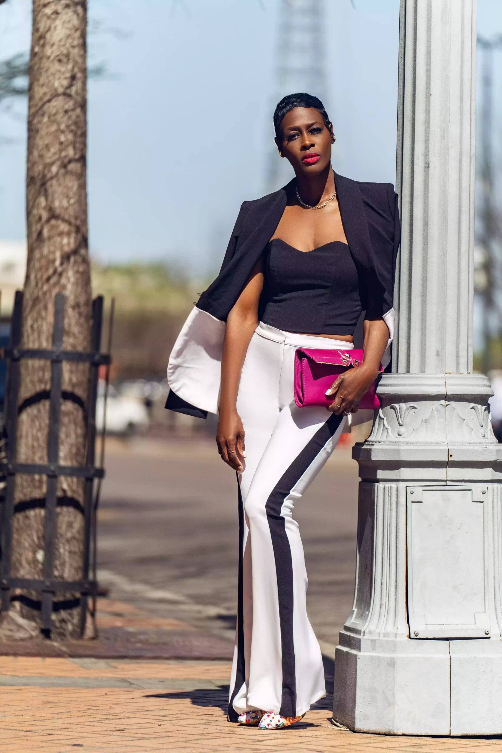 Colored Block Pant Suit image 2