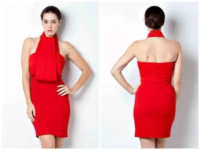 Red Halter Top Dress